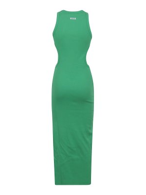 Herve Leger strappy tiered fringe dress - Green | FRI8423424345