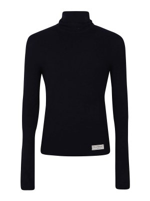 Balmain: crew necks - Pb wool turtleneck sweater