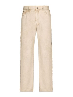 DOLCE & GABBANA: straight leg jeans - Oversize jeans