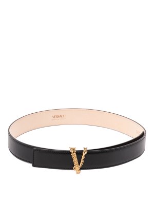 VERSACE: Cinturones - Cinturón - Negro
