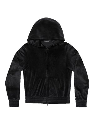 Valentino Garavani Go Logo print black zipped hoodie