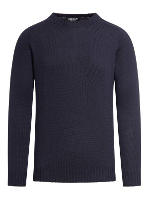 DONDUP: Strickpullover mit Rundhalsausschnitt - Rundhalspullover - Blau