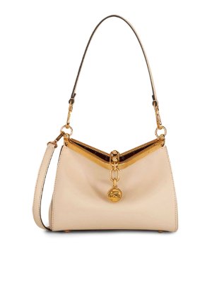 Etro Tote Bag With Embroidery In Nude & Neutrals