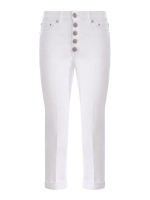 デニム・ジーパン DONDUP Woman Jeans White DP618BS0030DPTD 000 Dondup Jeans - Nude & Neutrals - Women | DP618BS0030DPTD508