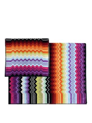 MISSONI: homeware - Terry towels set with iconic pattern