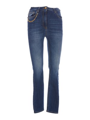 ELISABETTA FRANCHI: Jeans évasés - Jean Bootcut - Bleu