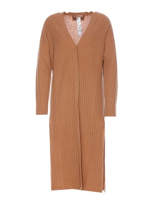 TWINSET: Knielange Kleider - Knielanges Kleid - Braun