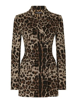 DOLCE & GABBANA: casual jackets - Leo print jacket