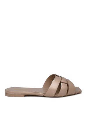 SAINT LAURENT: flip flops - Tribute slipper