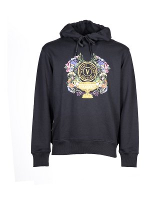 Versace Jeans Couture: Sweatshirts und Pullover - Sweatshirt - Schwarz
