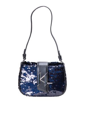 KARL LAGERFELD: shopper - K/evening  borsa hobo con pailettes