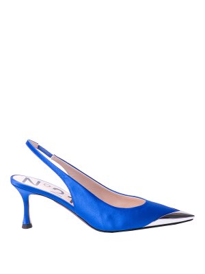 N°21: court shoes - Slingback satin shoes
