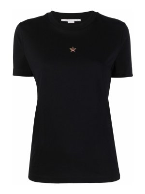 Tシャツ・カットソー STELLA MCCARTNEY Woman T-Shirt Black 6J03543SPZ77 1000 STELLA MCCARTNEY Star-Embellished T-Shirt | endource