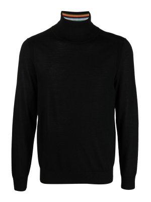 PAUL SMITH: maglia collo rotondo - Maglia a collo alto in lana