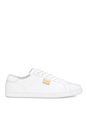 DOLCE & GABBANA: sneakers - Sneaker Saint-tropez in pelle