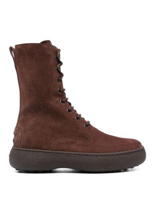 TOD'S: Bottines - Bottines - Marron Foncé
