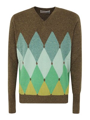 BALLANTYNE: Suéteres con cuello pico - Suéter Con Cuello De Pico - Verde