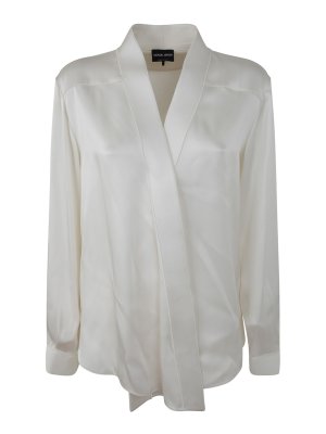 GIORGIO ARMANI: shirts - Double satin shirt