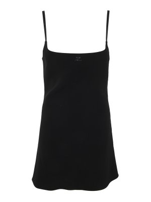 Courreges: short dresses - A-line crepe dress