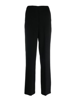 パンツ Erika Cavallini Tailored Trousers With Satin Logo Waistband Erika Cavallini Tailored pants - Black - Women | P3SZ24Y690