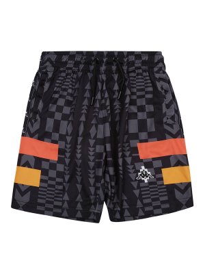 Marcelo Burlon Kids: Pantalones Cortos - Shorts - Negro