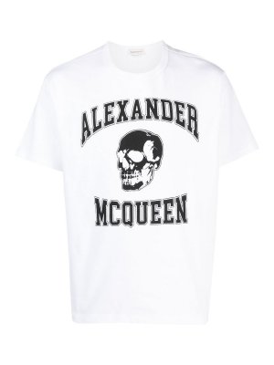 ALEXANDER MCQUEEN: Tシャツ - Tシャツ - 白