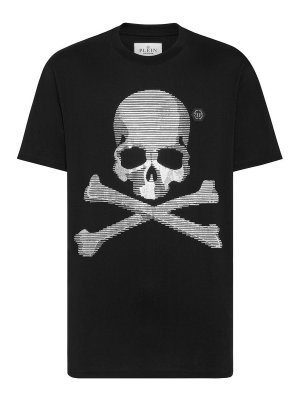 PHILIPP PLEIN クルネックシャシTシャツ MTK8133PJY002N 01 Philipp Plein T-Shirt - Black - Men | FADCMTK7349PJY002N02