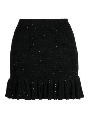 スカート VETEMENTS Woman Skirt Black UE54KN200B BLACK WHITE VETEMENTS Black Skirt For Girl With Logo | italist