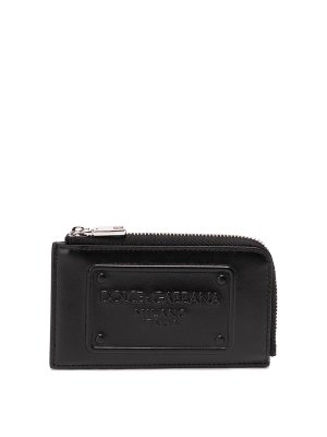 DOLCE & GABBANA: wallets & purses - Card holder with embossed plaque