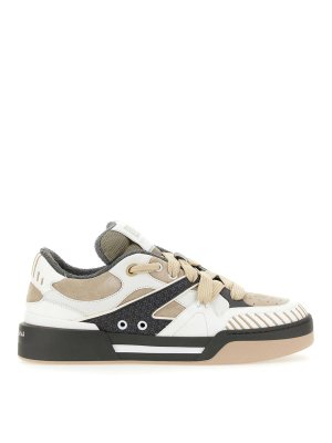 DOLCE & GABBANA: trainers - Leather `new roma` sneakers
