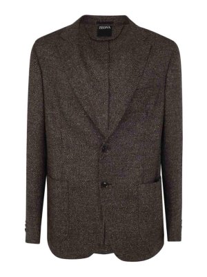 ZEGNA: casual jackets - Wool and silk blend jacket