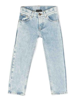 VERSACE: Bootcut - Bootcut Jeans - Blau