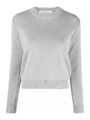 GOLDEN GOOSE: crew necks - Distressed-effect jumper