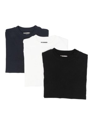JIL SANDER: crew necks - Logo-Patch T-Shirt