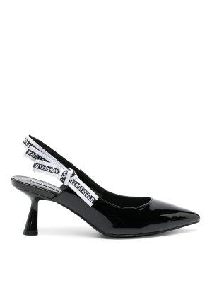 KARL LAGERFELD: court shoes - Logo-strap pumps