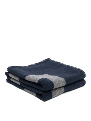 GIVENCHY: homeware - Blue cashmere-wool blend