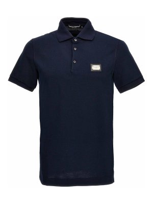 DOLCE & GABBANA: Polos - Polo - Azul