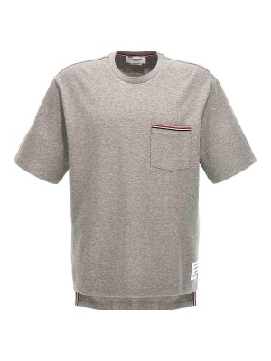 THOM BROWNE: T-shirts - T-Shirt - Gris
