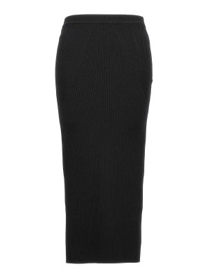 ALEXANDER MCQUEEN: Knee length skirts & Midi - Ribbed midi skirt