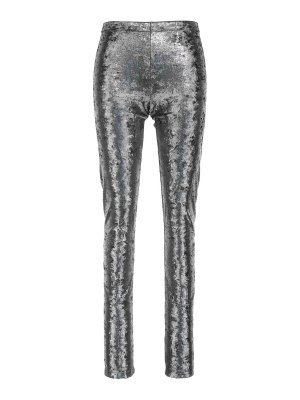 Greta Silver Sequin Top & Pants Set | L | Silver | Women's by Su