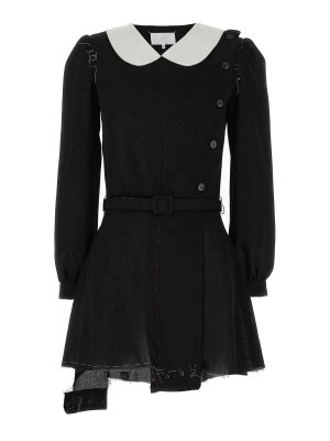 Maison Margiela: ニーレングスドレス - 膝丈ドレス - 白