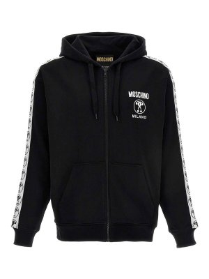 スウェット・トレーナー VTMNTS SWEATSHIRTS (VL16HD100L BLACKWHITE) VTMNTS Black Cotton Blend Oversize Sweatshirt (VTMNTS