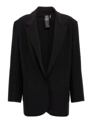 Norma Kamali: blazers - Single-breasted belt blazer