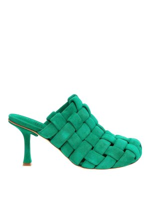 A.W.A.K.E. MODE: Zapatos chinelas - Chinelas - Verde