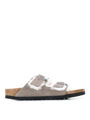 サンダル・ミュール GIA BORGHINI Women Sandals PERNI034121 Grey Gia Borghini Perni touch- strap fastened sandals | PERNI034121