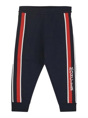 Marcelo Burlon Kids Black cotton fleece sweatpants