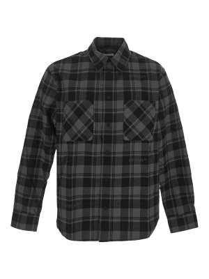 Burberry Cotton Check Shirt - Black - Men | 8082194 | thebs.com