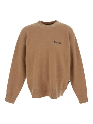 【Palm Angels】ロゴ スウェットシャツ ブラウン Palm Angels スウェットシャツ/セーター - 黒
