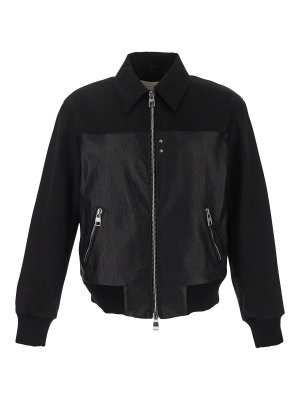 Daniele Alessandrini Leather jacket - Black - Men | I9204DA43001