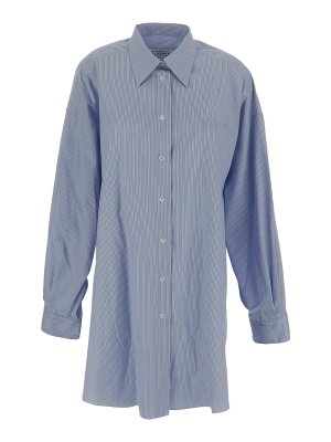 Maison Margiela: シャツ - シャツ - ブルー